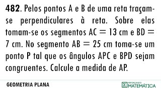 C13 SEMELHANÇA DE TRIÂNGULOS E POTÊNCIA DE PONTO 482 [upl. by Chilson]