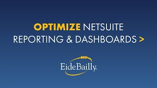 Optimize Your Reporting in NetSuite [upl. by Ahsemed]