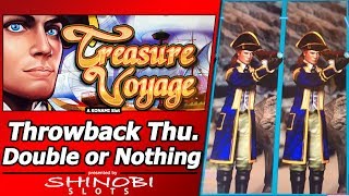 Treasure Voyage Slot  TBT Double or Nothing Nice Free Spins Bonus Win [upl. by Aicener]