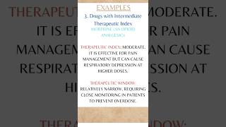 Therapeutic index vs Therapeutic window Examples Part3 shortsfeed therapeuticindex shorts [upl. by Cioffred876]