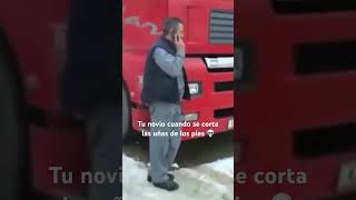 Tu novio cuando se corta las uñas de los pies 💀 comedia [upl. by Anirtak]