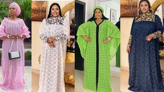 Latest Lace African womens Boubou gowns styles for special occasionslace styles [upl. by Adnohrahs]