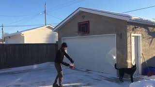 Boiling Water Freezing in Mid Air in Coldest City in Canada [upl. by Ledeen]