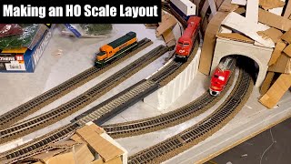 Building a New HO Train Layout Part 2  Model Railroading [upl. by Grosvenor]