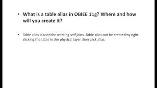 OBIEE Interview Questions and Answers Top 10 [upl. by Proulx404]