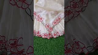 Tussar silk cutwork saree cutworksarees cutworkembroidery tussarsilk onlinesaree saree [upl. by Anihsak]