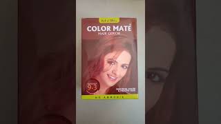 color mate hair color 93 burgandyhairdye haircolorheena mehndihairstylehairstleshorts [upl. by Piwowar]