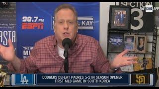 Michael Kay is not happy about the MLB opening day  The Michael Kay Show TMKS March 20 2024 [upl. by Keel]