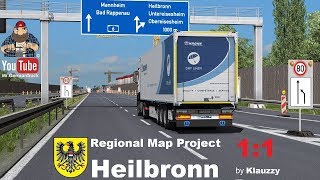 ETS2 v132 RMP Heilbronn Map 11 v105 Hotfix [upl. by Minica663]