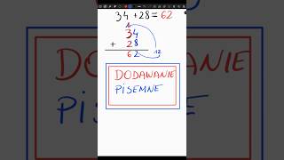 Dodawanie pisemne w słupku GTOcars matematyka [upl. by Rubin]