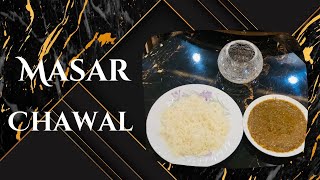 Masar Chawal 🧑‍🍳Desi easy recipe 😋 [upl. by Kcinimod]