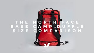 The North Face Base Camp Duffle Range  Size Comparison [upl. by Ahmed]