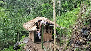 Lets see the processs of making a kitchen with bamboo  From parents and children [upl. by Deeas885]