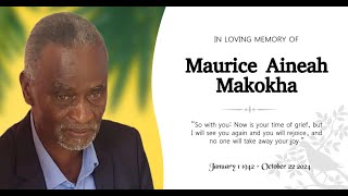 LIVECelebration Of Life Well Lived of Maurice Makokha [upl. by Alves484]