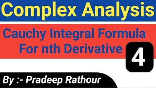 Cauchy Integral Formula For nth Derivatives  Higher Order Derivative Of An Analytic Function [upl. by Atte]