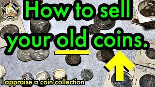 How to sell your old coins I appraise a coin collection [upl. by Sella598]