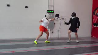 Epee Fencing Lesson Michaela Joyce USA Fencing Cadet and Junior World Team 2020 [upl. by Assirrec681]