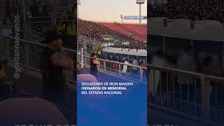 Fanáticos de Iron Maiden orinaron en memorial del estadio Nacional [upl. by Nero]