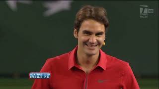 Haiti Indian Wells 2010  Sampras⁄Federer vs Agassi⁄Nadal [upl. by Salinas]