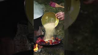 Lobster in the forest and SUPER DELICIOUS foodoutdoorcooking cooking asmr food chef lobster [upl. by Lemrej]