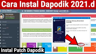 Cara Instal atau Pembaruan Aplikasi Dapodik 2021 d [upl. by Aicssej504]