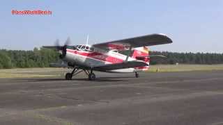 Antonov AN2 quotInterflugquot Landing BerlinGatow [upl. by Arline677]