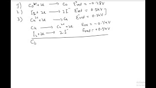 Combine the two halfreactions in Problem 1762 that give the spontaneous cell reaction with the sm… [upl. by Ecadnac395]