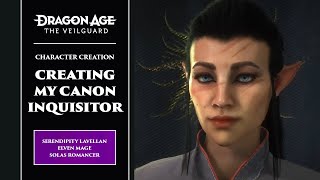 Creating my Inquisitor in Dragon Age The Veilguard Character creator [upl. by Ainimreh]