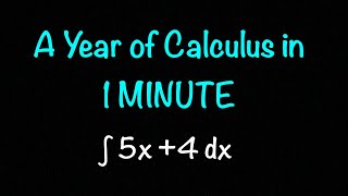 A Years Worth of Calculus in 1 Minute [upl. by Enicar]