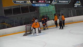 52724  2024 IceWorks Memorial Day Tournament Game 4  Predators 18U vs South Jersey Stingers [upl. by Thorlie465]