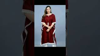 kaftan kurti for women reels clothing shortvideo kurti [upl. by Yettie]