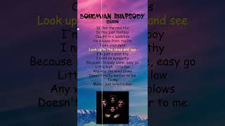 Queen  Bohemian Rhapsody Lyrics shorts [upl. by Aiouqahs]