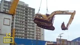 Top 15 Heavy Crane Accidents Caught On Tape Compilation 2017 [upl. by Eicam]