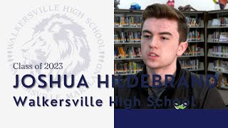 Walkersville High Student Spotlight Joshua Hildebrand [upl. by Ateuqal558]