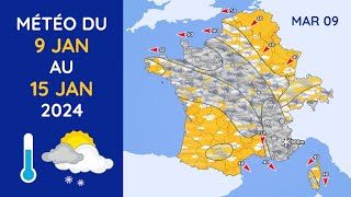 Météo du Mardi 9 au Lundi 15 Janvier 2024 [upl. by Airamat436]