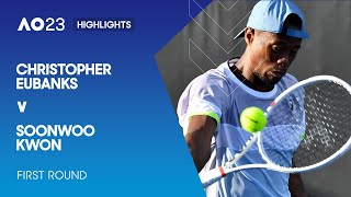 Christopher Eubanks v Soonwoo Kwon Highlights  Australian Open 2023 First Round [upl. by Keare734]