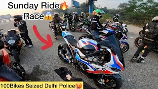 Sunday Ride🔥Cops Vs Superbikes😱 [upl. by Ettelracs644]