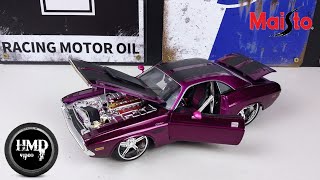 1970 Dodge Challenger RT Pro Rodz Maisto 124 Diecast Car Model [upl. by Inoliel]