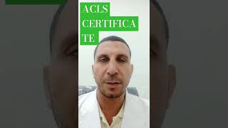 ACLS CERTIFICATE a symptomatic patient [upl. by Gray722]