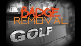 How to remove a car badge  Vehicle debadge process [upl. by Nilloc]