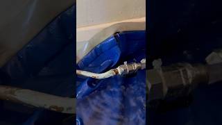 Emergency leak repair on 10mm radiator pipe plumber plumbing [upl. by Eda]