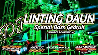 DJ LINTING DAUN  SPESIAL BASS GEDRUK TERBARU  ALPAREZ REVOLUTION REMIX [upl. by Hildagarde538]