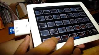 How to use Camera Connection Kit for ipad2 [upl. by Ahslek608]