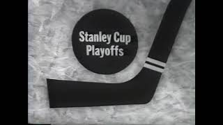 CBC Program Notice amp HNIC Stanley Cup intro Leafs Wings 1963 [upl. by Noremak37]