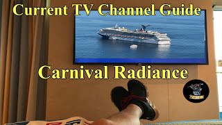 A Comprehensive Current In Room TV Channel Guide  Carnival Radiance [upl. by Tillford]