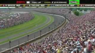 Dan Wheldon wins 2011 Indy 500 CRAZY FINISH amp wreck JR Hildebrand crashes in FINAL CORNER [upl. by Ahon]