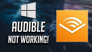 Audible App Not Working Fix In Windows 10 2024 [upl. by Eicarg]