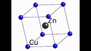 The crystal structure of CuZn brass [upl. by Sewoll727]