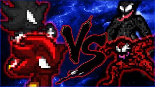 Dark Sonic Shadow vs Venom Carnage In Mugen [upl. by Cindi231]