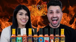 The Lomeli Family Vs The Hot Ones Challenge [upl. by Limak]